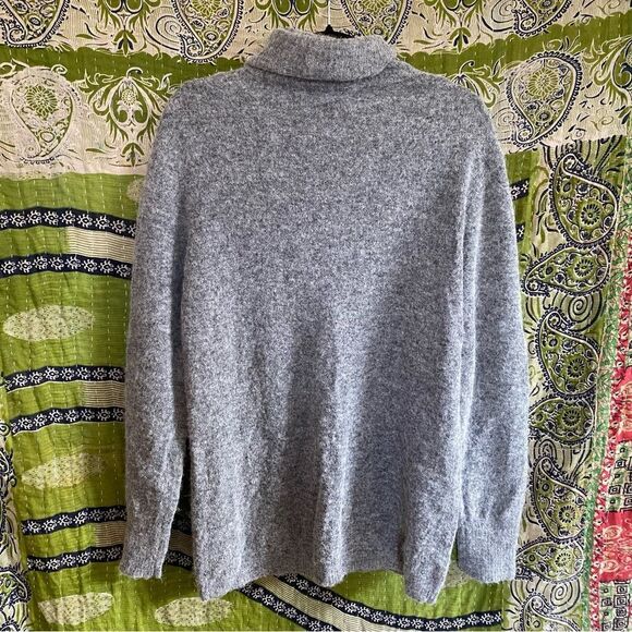 Equipment Rumor Gray Alpaca Blend Turtleneck Sweater Size Small - Picture 6 of 12